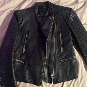 Zara leather jacket